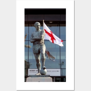 Bobby Moore Statue England Flag Wembley Stadium Posters and Art